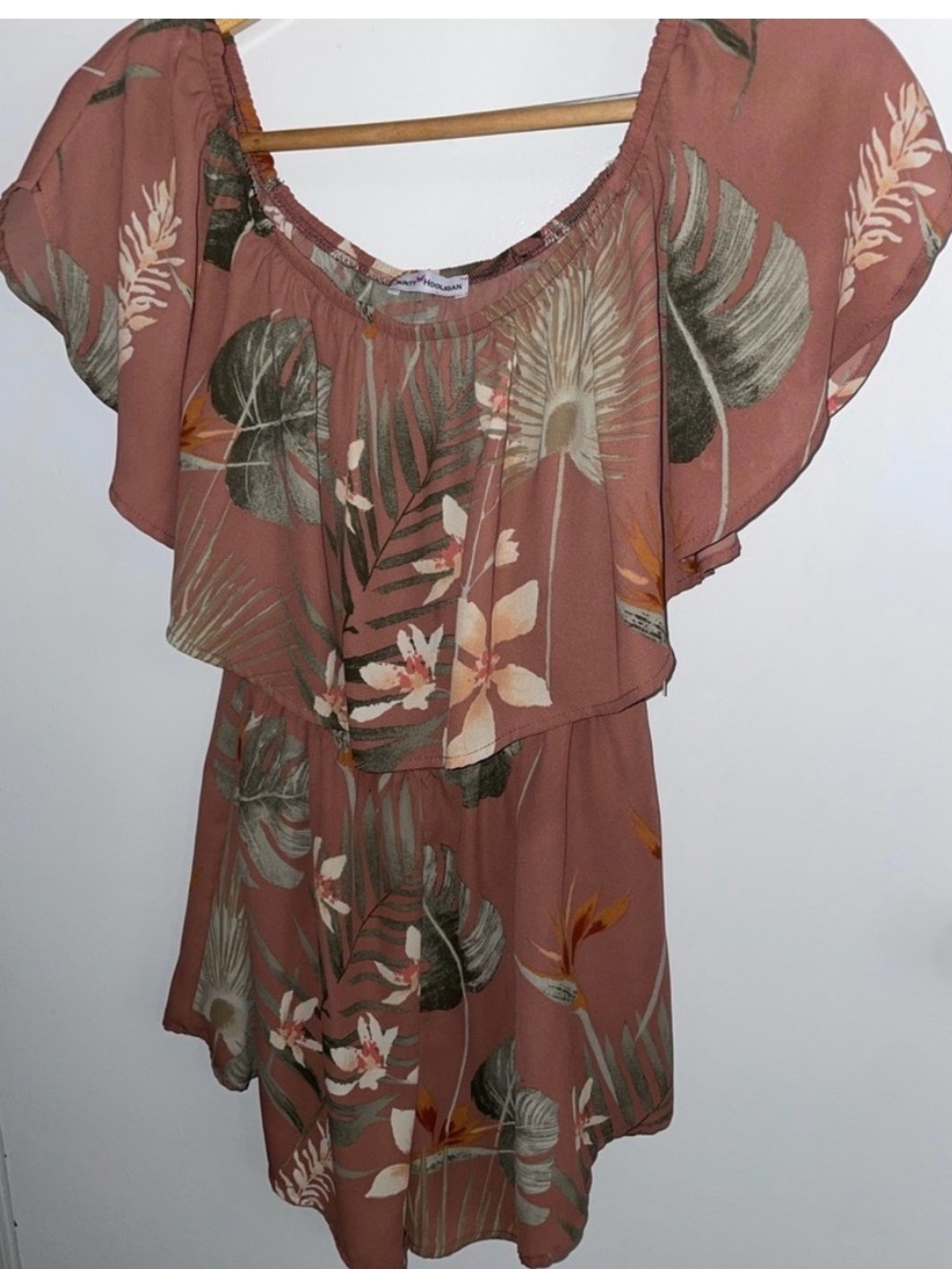 TROPICAL floral romper